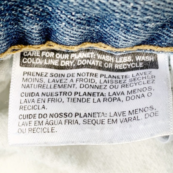 Levi's 569 Baggy Straight Blue Jean's 90s Y2K Mid Vintage Wash 36x30 Well Loved - Picture 9 of 10